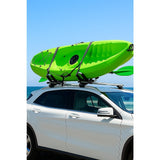 Roof Mount Car J-Bar Kayak Canoe Rack - Front View