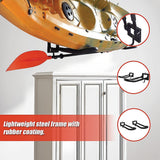 Kayak Canoe Wall Rack Storage Brackets - Rear View