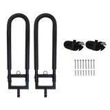 Kayak Canoe Wall Rack Storage Brackets - Top-Down View