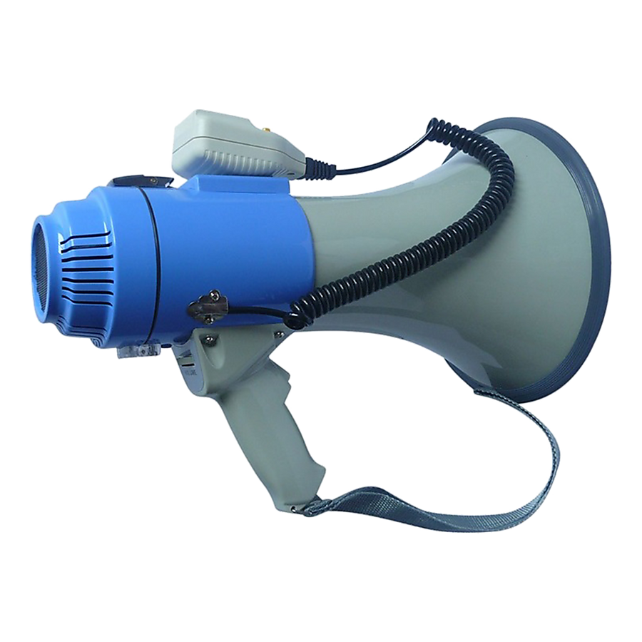 25W Megaphone PA System Loud Speaker Voice Recorder