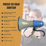 25W Megaphone PA System Loud Speaker Voice Recorder - Extra Image