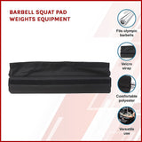 Barbell Squat Pad Weights Equipment - Side View