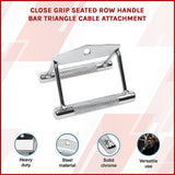 Close Grip Seated Row Handle  Triangle Cable Attachment Bar for Gym Machines