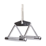 Close Grip Seated Row Handle Bar Triangle Cable Attachment - Rear View