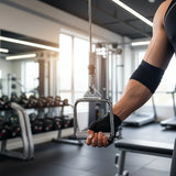 Single Stirrup Handle Cable Grip – Gym Pulley Attachment for Strength Training - Rear View