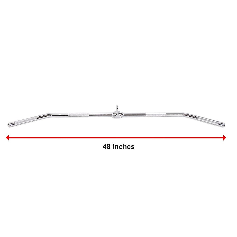 48" Lat Pulldown Bar Cable Attachment  Gym Handle for Back & Strength Training