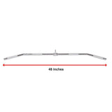 48" Lat Pulldown Bar Cable Attachment  Gym Handle for Back & Strength Training