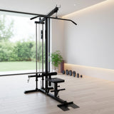Lat Pulldown Low Row Fitness Machine  Home Gym Strength Trainer