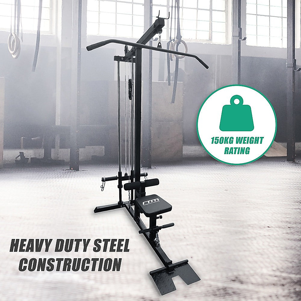 Lat Pulldown Low Row Fitness Machine  Home Gym Strength Trainer