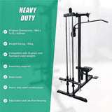 Lat Pulldown Low Row Fitness Machine  Home Gym Strength Trainer