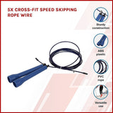 5x CrossFit Speed Skipping Rope Wire  Adjustable Jump Ropes for Fitness & Boxing