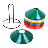 Marker Training Cones Set for Soccer, Fitness, Personal Training - 45-Degree Angle
