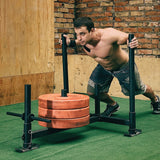 Heavy Duty Gym Sled with Harness - Front View