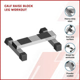 Calf Raise Block Leg Workout - Side View