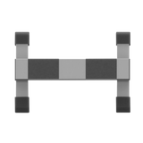 Calf Raise Block Leg Workout - Top-Down View