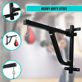 Boxing Punching Bag Wall Pivot Rack - Close-Up Angle