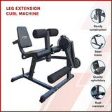 Leg Extension Curl Machine  Adjustable Home Gym Quad & Hamstring Workout Bench
