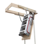 Deluxe Aluminium Attic Loft Ladder - 2700mm to 3050mm