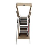 Deluxe Aluminium Attic Loft Ladder - 2700mm to 3050mm