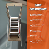 Deluxe Aluminium Attic Loft Ladder - 2700mm to 3050mm - Extra Image