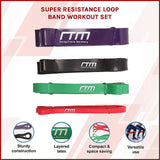 Super Resistance Loop Band Workout Set - Side View