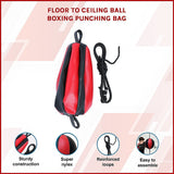 Floor to Ceiling Ball Boxing Punching Bag Speed Reaction Training Equipment