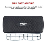 Aerobic Exercise 2-Block Bench Step – Adjustable Fitness Workout Stepper