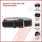 Weight Lifting Belt Pro Training Small Size - Side View