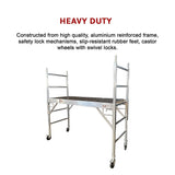 Professional Aluminium Safety Scaffolding Scaffold With Hatch - Rear View