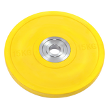 15KG PRO Olympic Rubber Bumper Weight Plate - Top-Down View