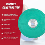 10KG PRO Olympic Rubber Bumper Weight Plate - Low Angle