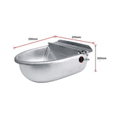 Automatic Water Trough Stainless Steel 304 Bowl - Low Angle