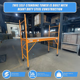 Mobile Safety High Scaffold / Ladder Tool -450KG - Rear View