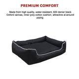 80cm x 64cm Heavy Duty Waterproof Dog Bed - Rear View