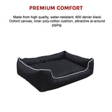 120cm x 100cm Heavy Duty Waterproof Dog Bed - Rear View