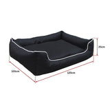 120cm x 100cm Heavy Duty Waterproof Dog Bed - Close-Up Angle