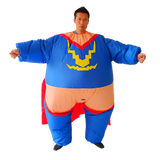 Super Hero Fancy Dress Inflatable Suit - Fan Operated Costume - 45-Degree Angle