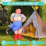 WRESTLER Fancy Dress Inflatable Suit -Fan Operated Costume - Extra Image