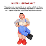 WRESTLER Fancy Dress Inflatable Suit -Fan Operated Costume - Extra Image