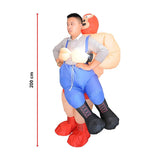 WRESTLER Fancy Dress Inflatable Suit -Fan Operated Costume - Extra Image