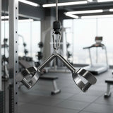 Randy & Travis D-Handle Row Gym Handle Bar Attachment - Front View