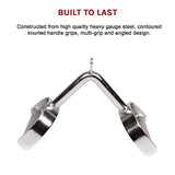 Randy & Travis D-Handle Row Gym Handle Bar Attachment - Close-Up Angle