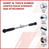 Randy & Travis Rubber Coated Solid Straight Bar Attachment - Side View