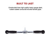 Randy & Travis Rubber Coated Solid Straight Bar Attachment - Close-Up Angle