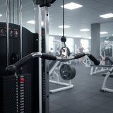 Randy & Travis Rubber-Coated Revolving Curl Row Bar Attachment for Gyms - Front View