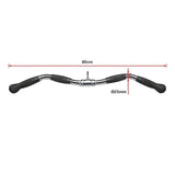 Randy & Travis Rubber-Coated Revolving Curl Row Bar Attachment - Low Angle