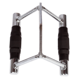 Rubber-Coated Close Grip Triangle Attachment for Lat Pulldown