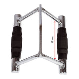Rubber-Coated Close Grip Triangle Attachment for Lat Pulldown