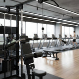 Randy & Travis Rubber-Coated Lat Pull-Down Bar Attachment - Front View