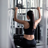 Randy & Travis Rubber-Coated Lat Pull-Down Bar Attachment - Front View